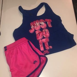 Nike tank with matching shorts!
